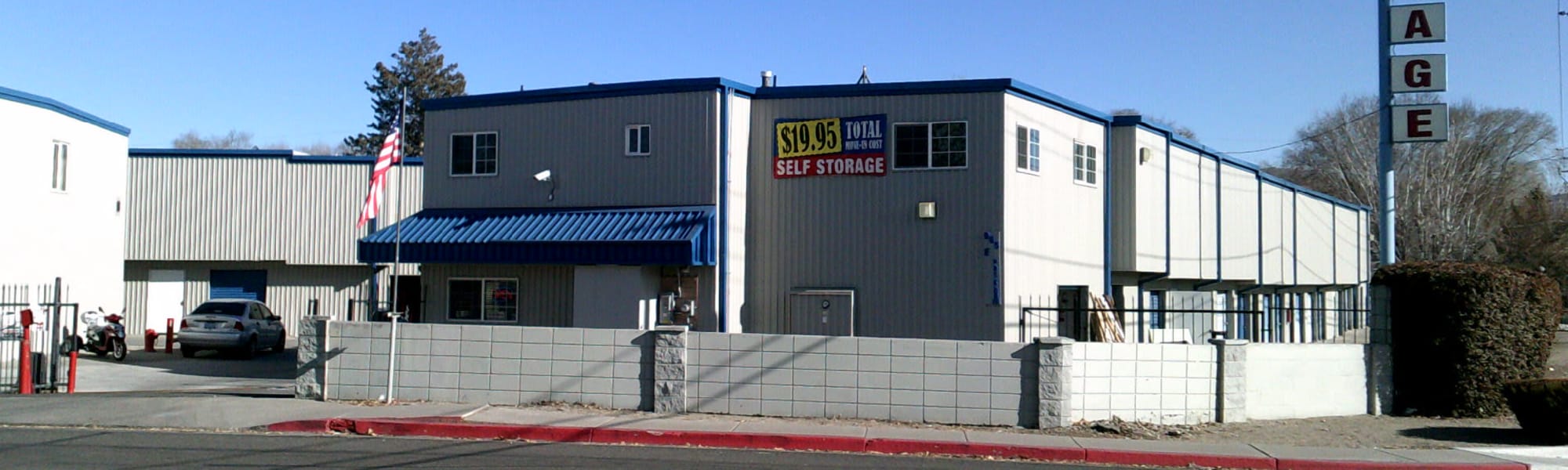 Front Entrance for A-American Self Storage in Reno, NV 